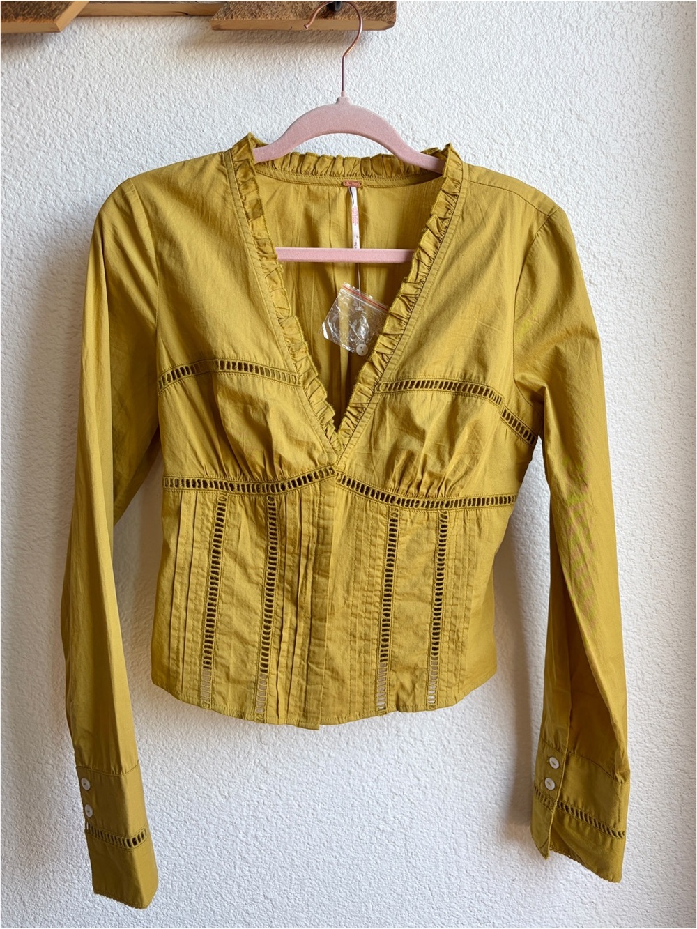 Free People Frankie Corset Top Chartreuse Small - Picture 4 of 10